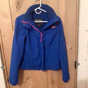 Blue Hollister outerwear jacket. Size M